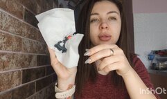 freeing the nose from snot with the help of pathetic little people