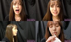 Momo Fukuda - CLOSE-UP of Japanese cute girl SNEEZING sneez-15 - 1080p