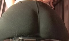 Goth Toilet Farts In Black Leggings