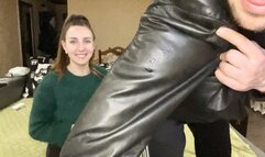 A leather jacket instead of a snot wipe