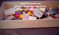 LOLA VS LEGOS endo Vore Legos have come to life and get crushed and eatenGiantess Foot Crush & Vore up close chewing Lego men Belly and digestion show mkv