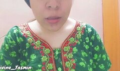 Continuous Intense Sneezing In Green Printed Dress