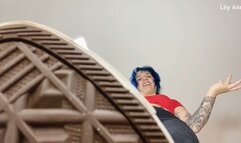 tiny man cleans giantess converse sneakers