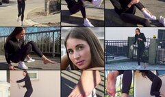 Mirna Bad Sprain While Jogging One Shoe Hopping