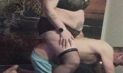 426 This is part two Mature chubby maid in domina undies humiliates male sgpin and facesitting