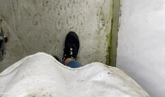 WET SNEAKERS FUNGUS FEET IN FLOODED OFFICE - MP4 Mobile Version
