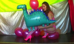 Dinosaur & Pink Balloons, Ass, Nails, Heels (mkv)