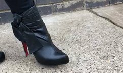 iphone crushed under metal tip heel boots