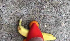 Red heels crush fruit