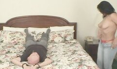 Femdom Face sitting and Big butt nude big butt ass worship smothering pussy and ass licking to orgasm POV upskirt queening and tit smothering 332