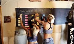 @modelconstance1 and @Bad_N_Brutiful - Bondage board escape challenge (WMV)