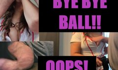 TESTICLE NURSE ALMOST CRUSHES A NUT! THEN SUCKS HIS BRUISED & SWOLLEN BALLS WAY TOO HARD!