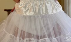 Betty's Boudoir: White Petticoat and White Nylon Panties