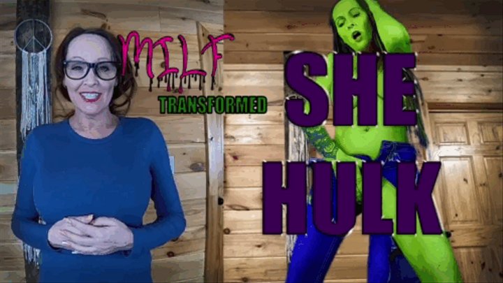 He She Porn Tranformation - From MILF To She Hulk -Transformation- Giantess- SFX- Clothes Ripping  -Growth Sci-Fi