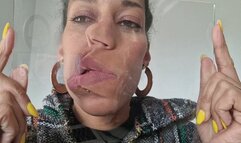 Face Squish on glass