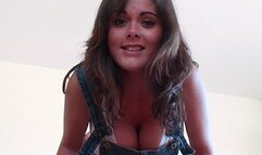 BACK AGAINST THE WALL, JERK OFF AND SHOOT YOUR OWN CUM INTO YOUR MOUTH - Princess Sera - Avi version