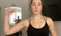 See how strong I am? Beg me to kick your ass