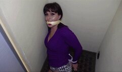 2303LILMIZZ-Tied up gagged and stashed in the closet