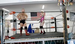 CJ gets handsy coaching and Kisa Kicks throws him around by the groin!