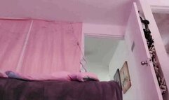 pov you shrunk to spy on stepmommy after a shower towering and stomping over you naked with her huge soles she bends down and FARTS right on you naked in a towel putting on lotion bra and panties and jean shorts to go out avii