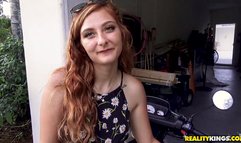 Fine looking hippie slut Kadence Marie got stuck on a cock