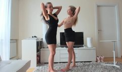 LionaLI Double dildo fuck