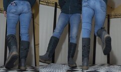 Some crush and my quick capitulation under Tanja's brutal boots - Cam 1