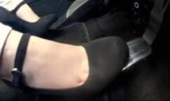 Chrissy finds car keys but can't drive! - Side Cam