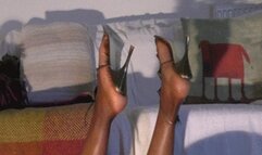 Strappy heels up in the air - wmv