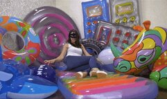 Sexy heels destroy your inflatables