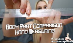 Size Comparison Hand Measuring with Ruler - 4K MP4 2160p UltraHD