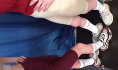 Teen girls in Balenciaga sneakers try to crush my face (part 6 of 11), flo524x 1080p