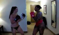 XXX-012 Bar Sluts, Motel Room Boxing, Dasani Vs Riley, Body & Breast Punishment, Vol 35