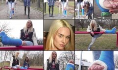 Barbie SLWC Casted Gymnastics in the Park with Foot Play & Cast Talk (in HD 1920X1080)