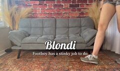 Footboy has a stinky job to do