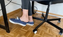 SHOEPLAY UNDER DESK IN SNEAKERS - MOV HD
