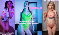 Little Dick Jerked Off by Girl Bullies