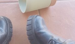 black boots and crushing vase roll