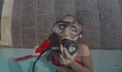 476 - Young Lady With Red Dildo!