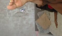 Reverse Motion Tan Brunette Feet