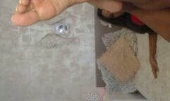 Fast Motion Reverse Brunette Webcam Feet