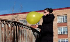 Yellow and purple on the bridge