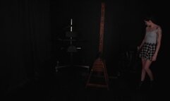 Rose Jai pussy split, flogged, nipple clamps, clothes pins