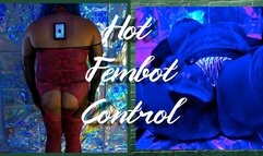 Robotic Woman Controlled by Belly Button Remote