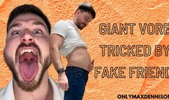 Macrophilia - giant vore tricked by fake friend