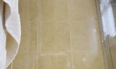 Spreading my cheeks in the shower