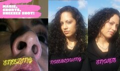 MARIE - SNORTS, SNEEZE, SNORTS, SNOTS, NOSE BLOWS, SNEEZING