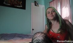 Anal finger fucking and panty stuffing