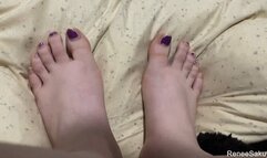Worship my feet, Toenail panting and foot fucking JOI