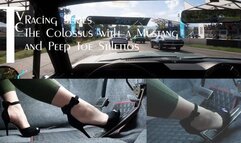 Racing Series: The Colossus with a Mustang and Peep Toe Stilettos (mp4 1080p)